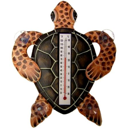 SONGBIRD ESSENTIALS Brown Turtle Small Window Thermometer SE2172301